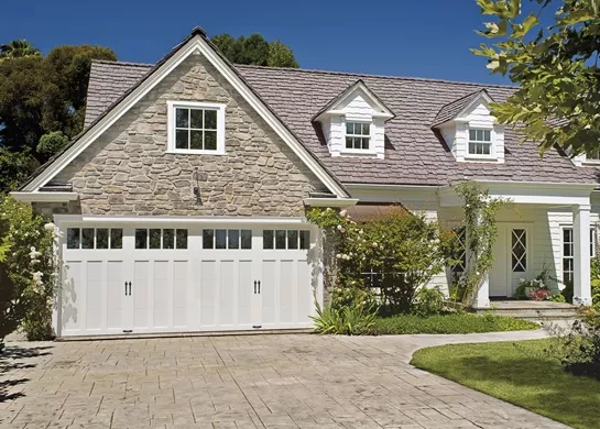 Residential White Garage Door in Leesburg, IN